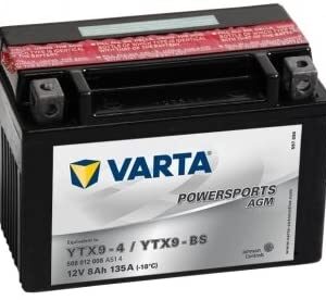 Batería de moto Varta Powersports AGM 50812 - YTX9-BS